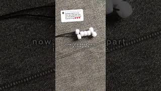 Kandi Bone Single Tutorial 🦴💗 #alt #kandi #tutorial #bracelet #scenecore #scene #lqbtq #gataonly