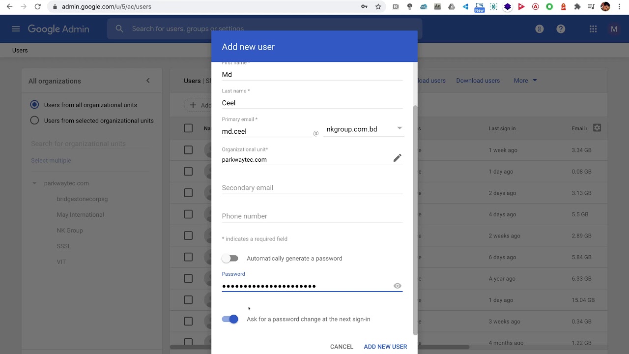 How To Create Gsuite User Account Gsuite Admin Console YouTube How To Create Gsuite User Account Gsuite Admin Console YouTube