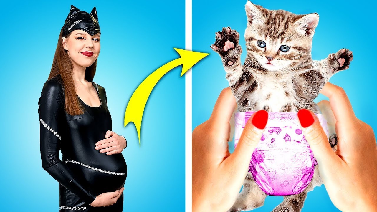 Pregnant Superhero Situations || Funny Pregnancy Situations, Awkward Moments by Crafty Panda School