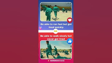 Would You Rather PLAY Squid Game IN REAL LIFE? #quiz #triviatricks #trivia