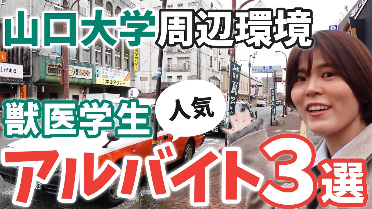 獣医師が母校凱旋②｜山口大学周辺の生活環境や獣医学生に人気のアルバイトをご紹介！
