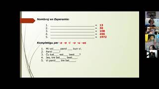 Kurso EKE 1a Revizio kaj 6a leciono