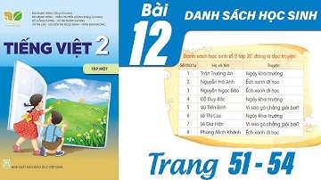Tiếng Việt lớp 2 kết nối tri thức bài 12