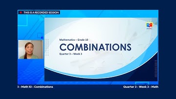 GRADE 10 MATH| COMBINATION PART 1