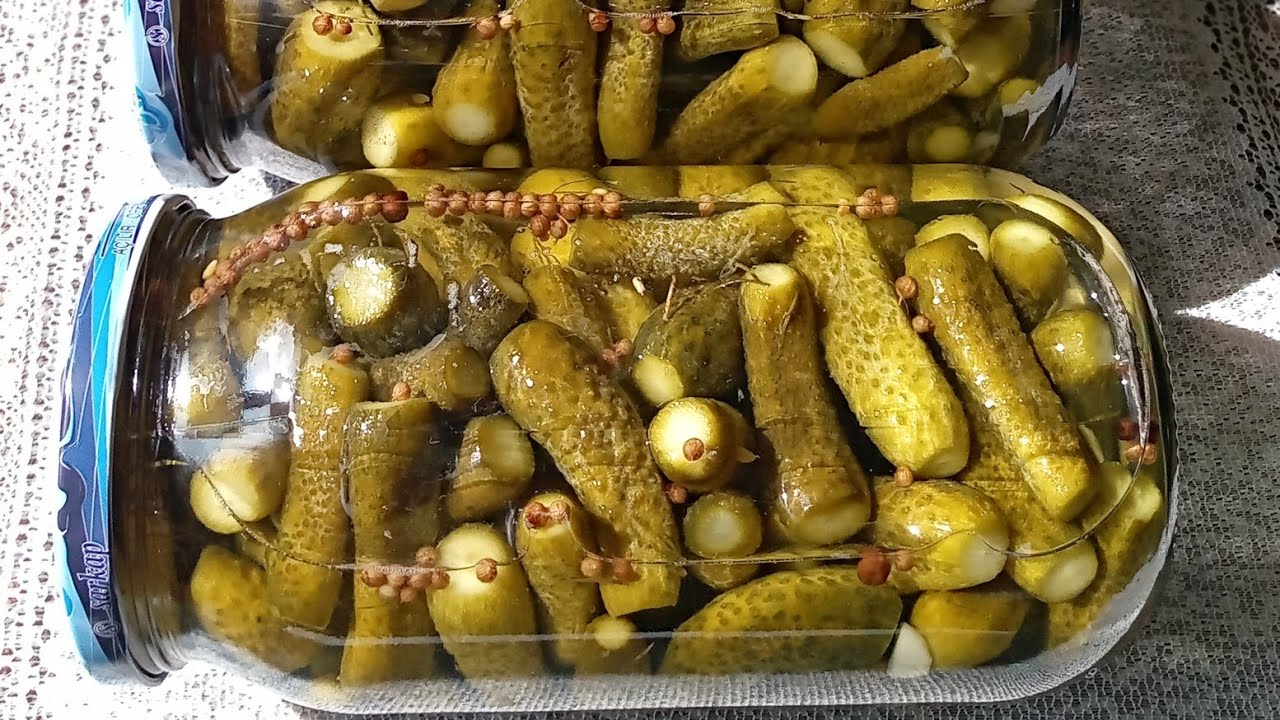 Хрупкави кисели краставички (корнишони), без варене..