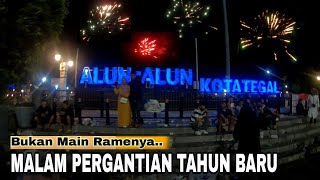 RAME FULL | SEPERTI INI ALUN- ALUN TEGAL DI MALAM TAHUN BARU 2024 | Explore Tegal
