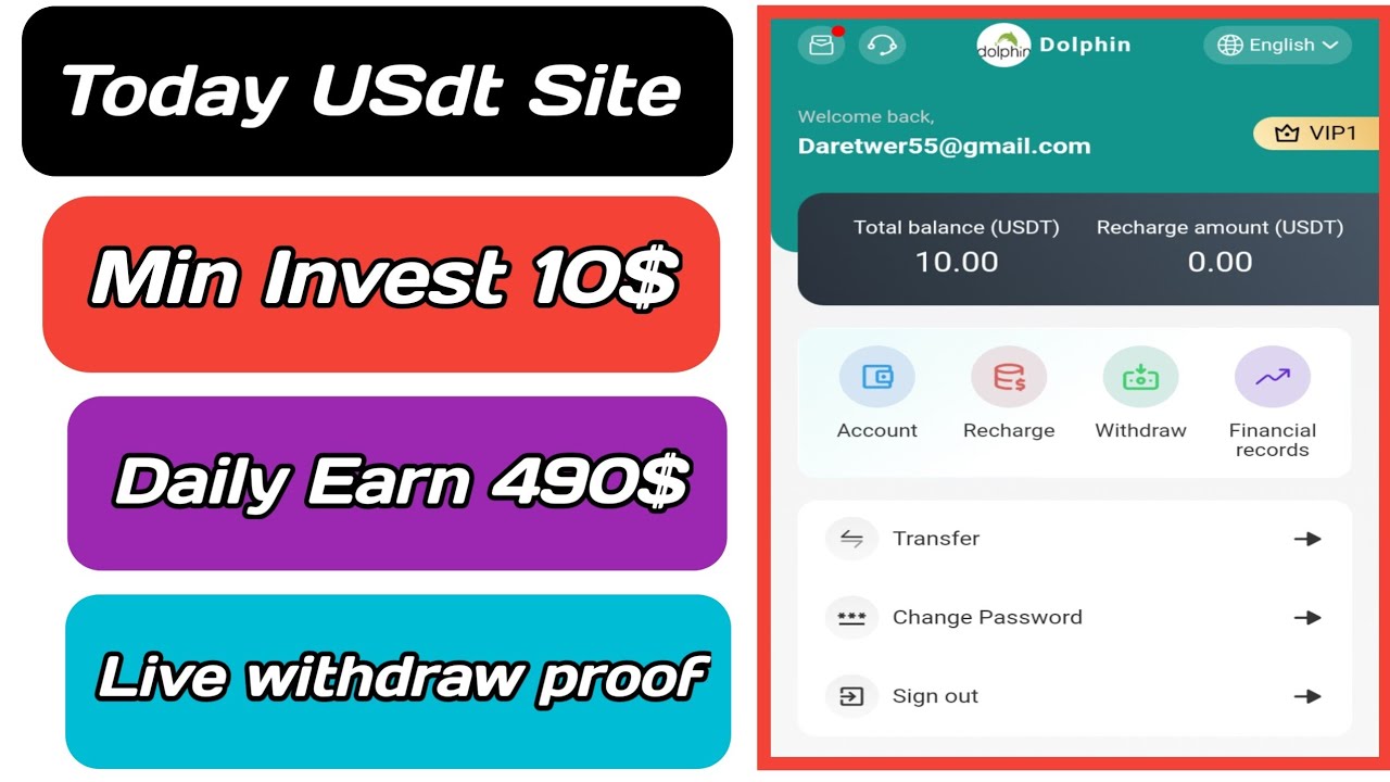 dolphin1-mall  | usdt earning site | trx usdt mining app | Cloud Mining | usdt investment site 2024