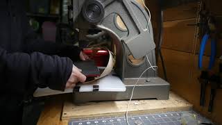 How to use an arbor press as leather clicker.