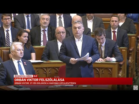 Orbán Viktor napirend előtti felszólalása