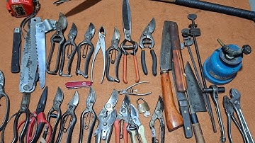 Clip 17-2 dụng cụ bonsai nhật bãi( zalo 0949858645)kéo cắt cành chữ A bông lúa, kéo độc lạ, tỉa tán