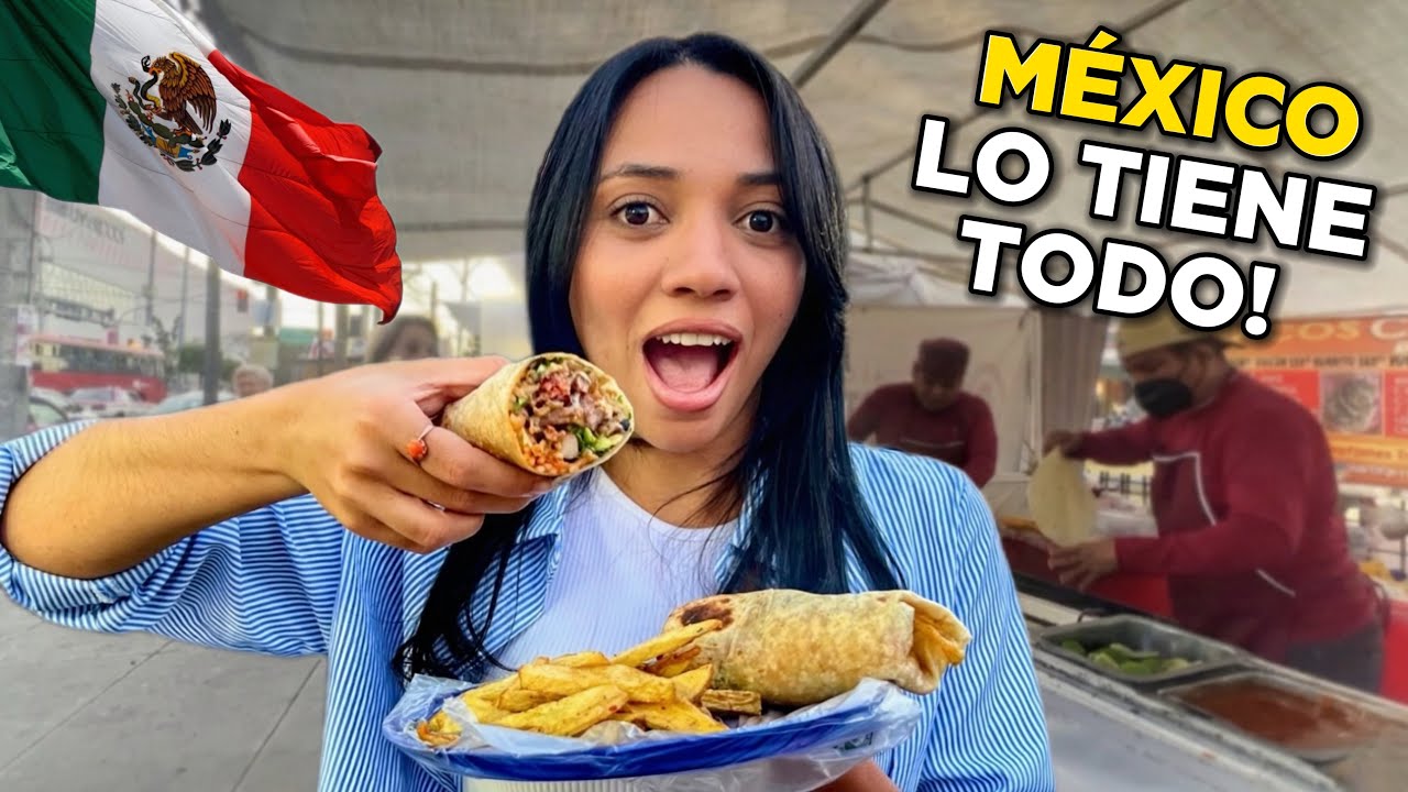 🔥PROBÉ BURRITOS MEXICANOS 🌯 por PRIMERA VEZ 🇲🇽 | MEXICO ES ABUNDANCIA 