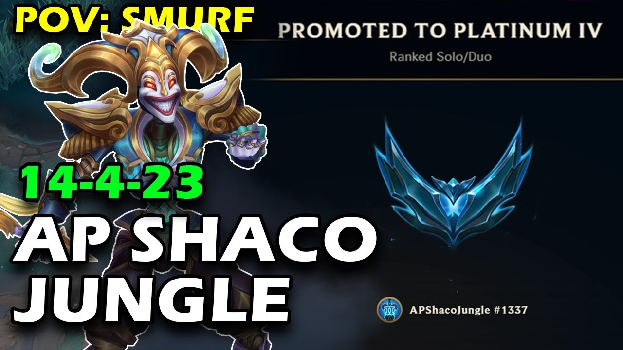AP Shaco Jungle VS. Hecarim [ SMURF HIT PLATINUM ]