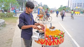 12 Years Boy Selling Ghoti Gorom to Maintenance his Father's Family | Bangladeshi Street Food