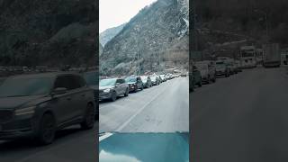 Граница с Грузией, огромные пробки на въезд в Россию!