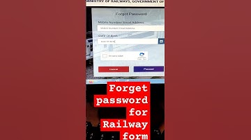 How to retrieve forget password for railway form #rrb #rrbonlineform #forgetpassword #password