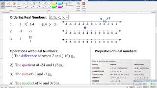 1.1.3 Ordering Real Numbers