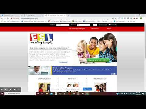 ESL Reading Smart: Student Log In Instructions