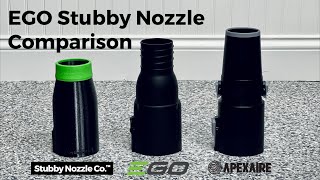 EGO Stubby Nozzle Comparison  Stubby Nozzle Co. vs. ApexAire vs. EGO Gutter Cleaning Kit