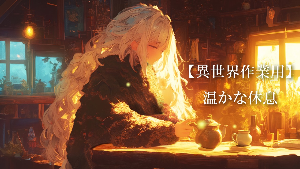 【作業用BGM】疲れた夜に聴く、森の薬草師の秘伝茶 癒やしのケルト音楽【集中・睡眠・ASMR】夜の魔法薬工房 | 心を落ち着かせるケルトBGM | 作業用・読書用ファンタジーアンビエント