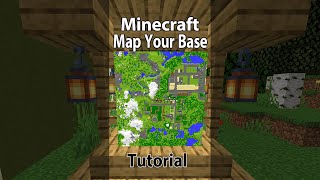 How to Map your Base in Minecraft | Easy Map Wall Tutorial #shorts screenshot 1