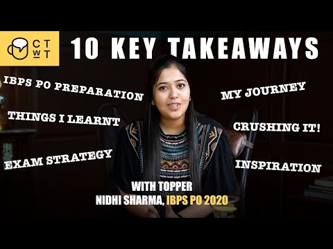 It is completely OK to score LOW MARKS in the preparation phase | IBPS PO Nidhi Sharma