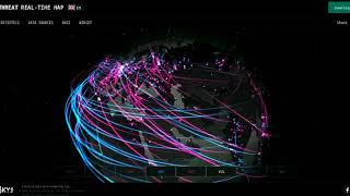 Kaspersky Cyber Threat real-time map