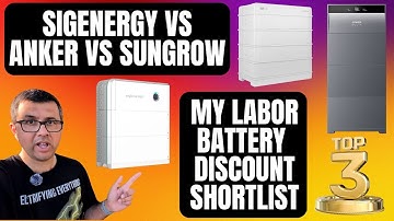 Labor Battery Rebate: Top 3 Modular Batteries You Should Shortlist (Sungrow vs Sigenergy vs Anker)