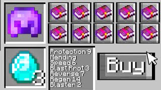 Minecraft Bedwars but you can buy overpowered enchants...