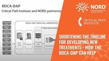 Shortening the Timeline for Developing New Treatments - How the RDCA-DAP Can Help