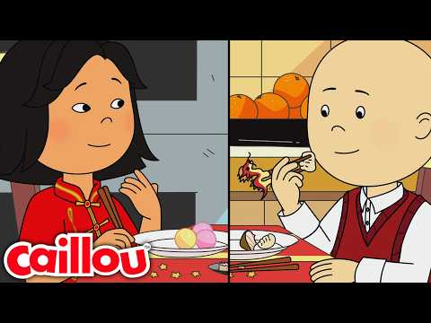 Sarah’s Sparkling Lunar New Year Party | Cartoons for kids | Caillou New Adventures