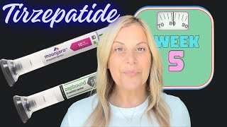 TIRZEPATIDE WEIGH IN WEEK 5 @feliciannurse