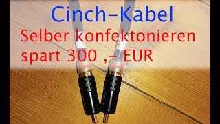 How to  Cinch Kabel selber konfektionieren