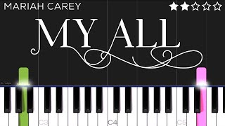 Mariah Carey - My All | EASY Piano Tutorial Resimi