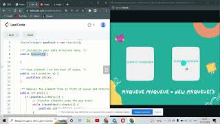 Leetcode  java Implement one data structure using other data structures