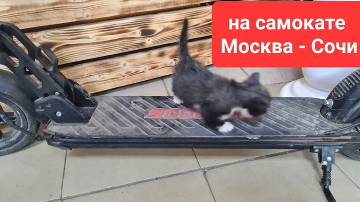 На электросамокате Москва Сочи. День 1-2
