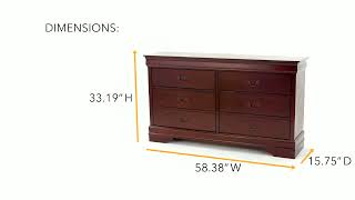 alisdair dresser dark brown Ashley Alisdair Dresser Brown