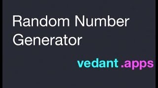 Random Number Generator in Swift 4 screenshot 2
