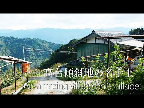 驚くような高台傾斜地の名手上【田舎散歩と限界集落】(和歌山県紀の川市)An amazing village on a hillside