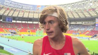 Moscow 2013 - Evan JAGER USA - 3,000 Steeplechase Men - Heat 3