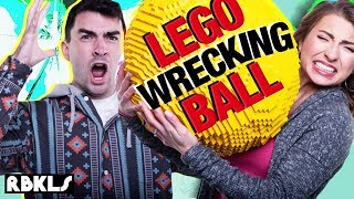 LEGO WRECKING Ball Strength Challenge!  REBRICKULOUS