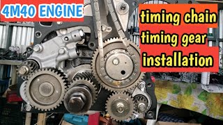 4M40|| TIMING MARK|| TIMING CHAIN|| INSTALLATION