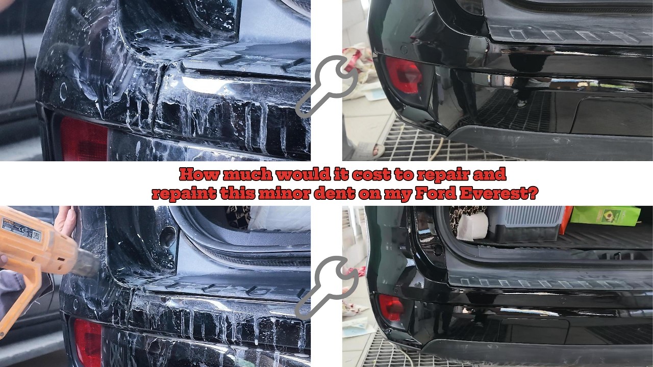 How much would it cost to repair and repaint this minor dent on my Ford Everest? #carrestoration