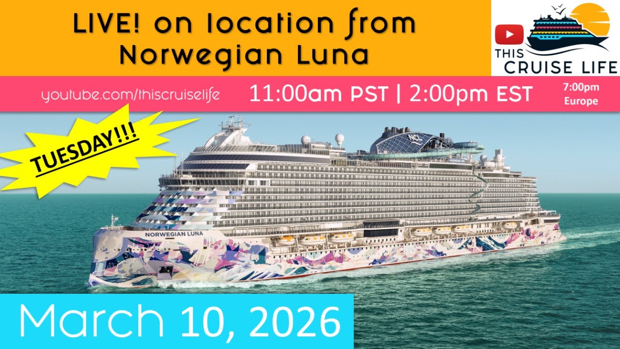 SPECIAL EDITION: Mark and Rocky go LIVE from the BRAND NEW Norwegian Luna on March 10, 2026