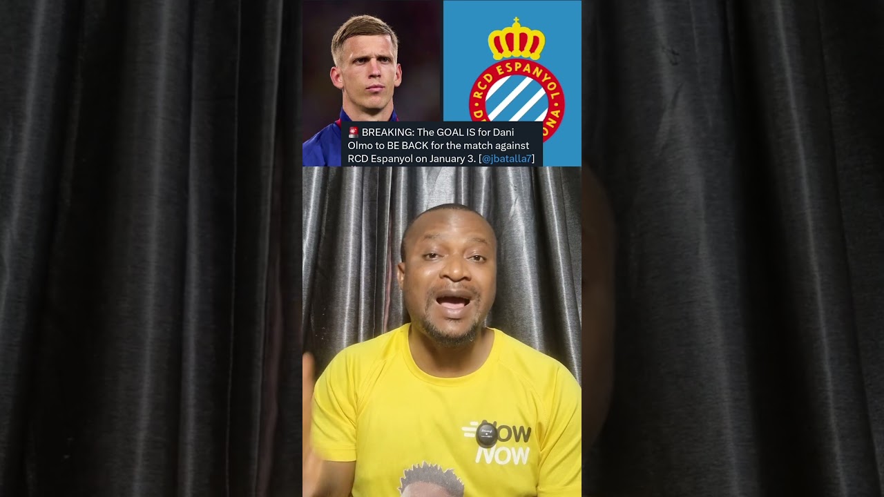 Dani Olmo will return in January against Espanyol  