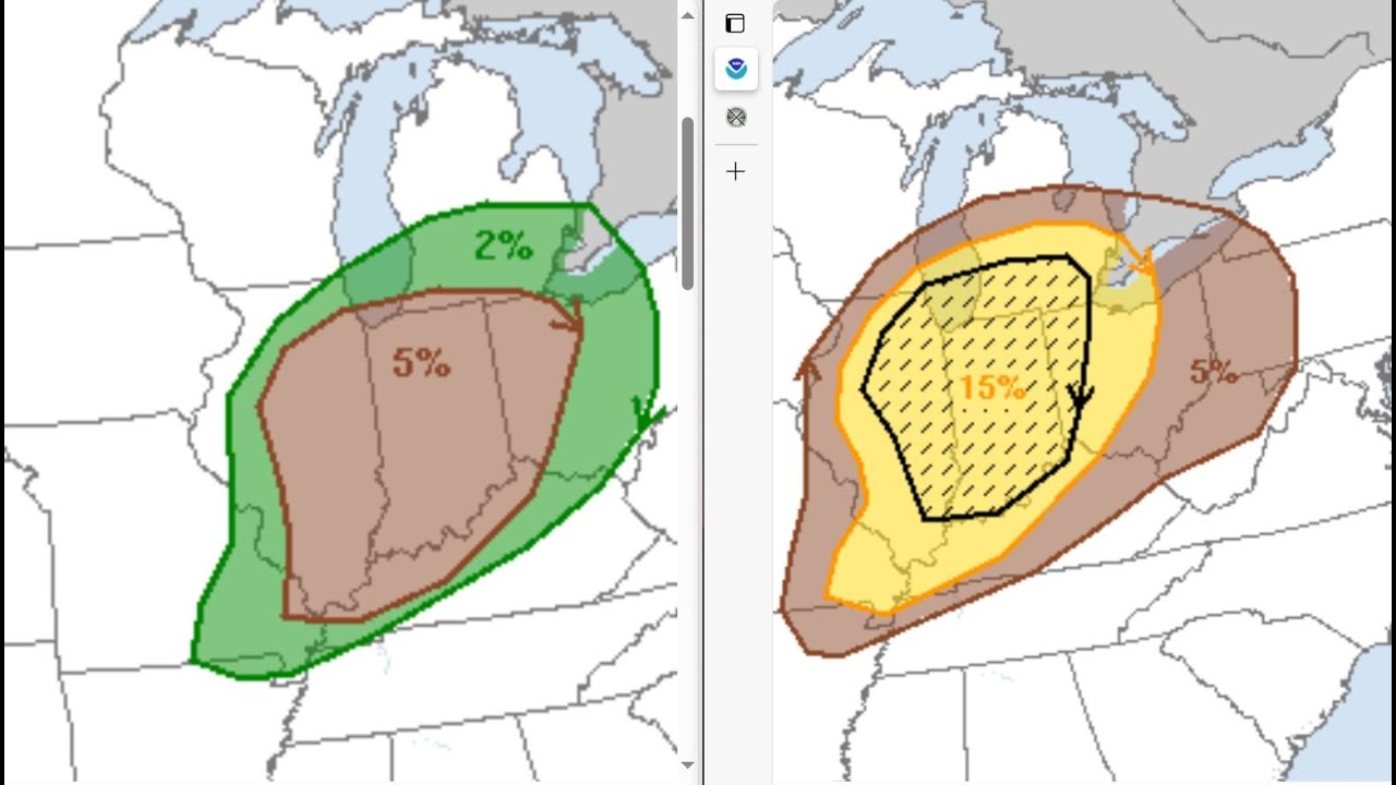 Tornadoes and Baseball Size Hail Likely Across the Midwest Today! - YouTube