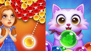 BUBBLE SHOOTER MAGIC OF OZ  VS BUBBLE CAT SHOOTER GAMEPLAY screenshot 5