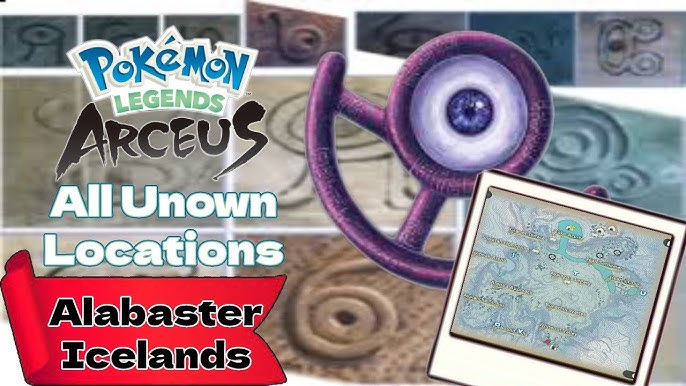 All Unown Locations (Obsidian Fieldlands) - Pokémon Legends: Arceus 