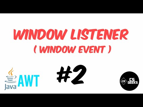 #2 Window Listener