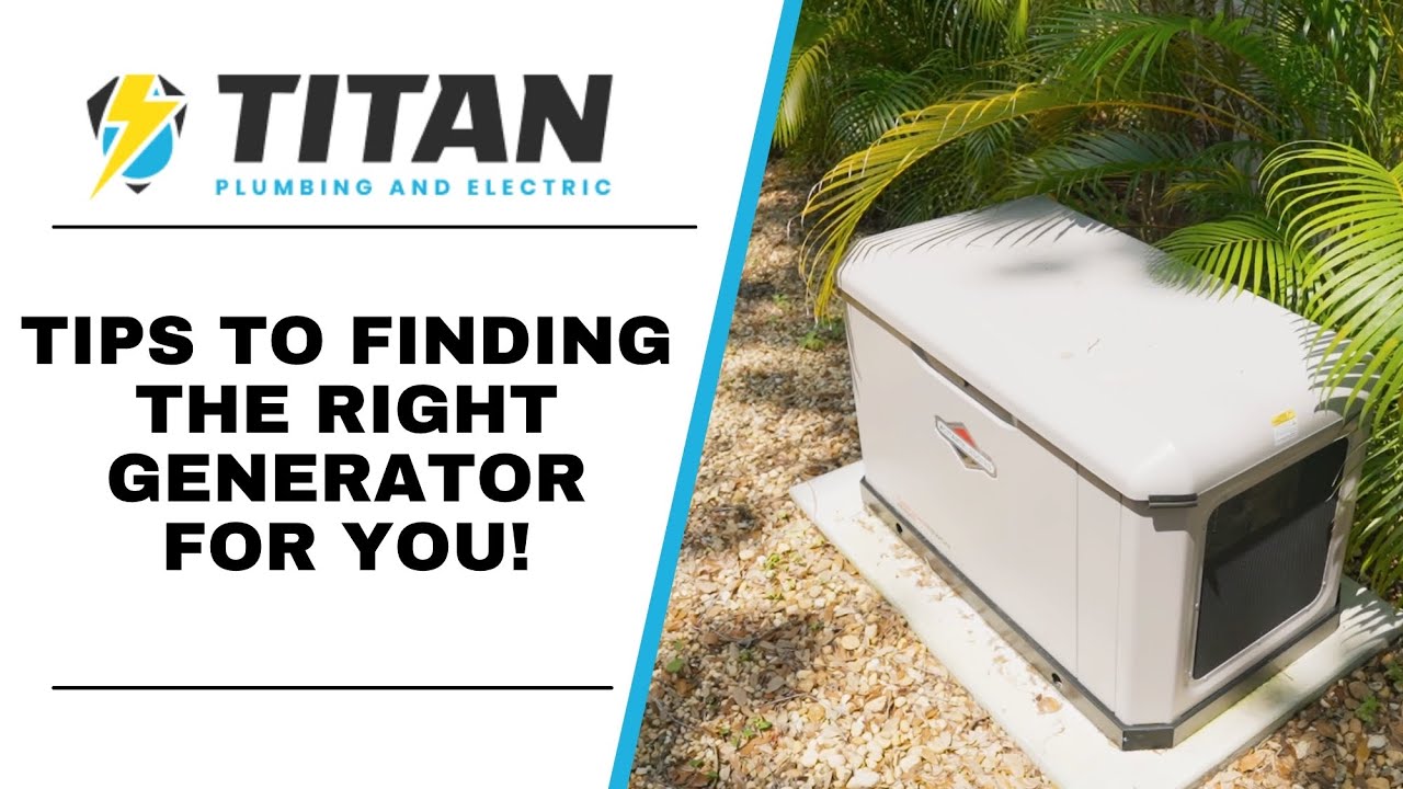 Tips To Finding The Right Generator For You