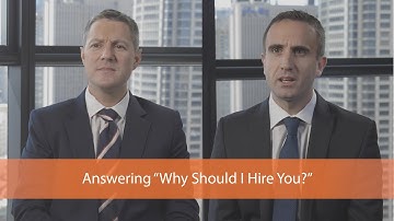 Answering the Question "Why Should I Hire You?" - Richard Lloyd Accounting Recruitment